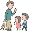 さわられたくない犬